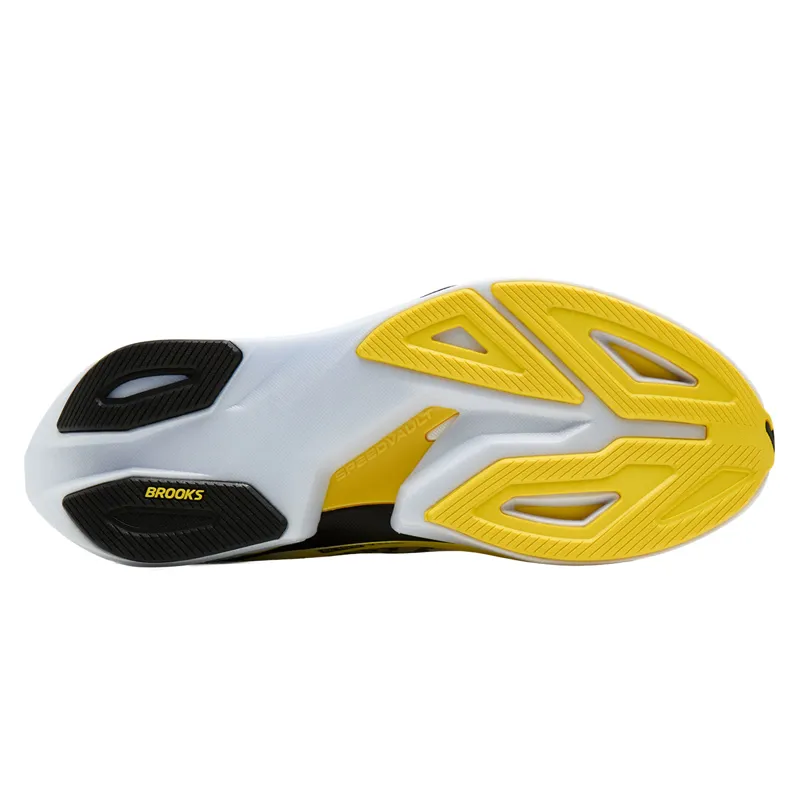 Brooks Men's Hyperion Max 4 White/Cyber Yellow/Black-6