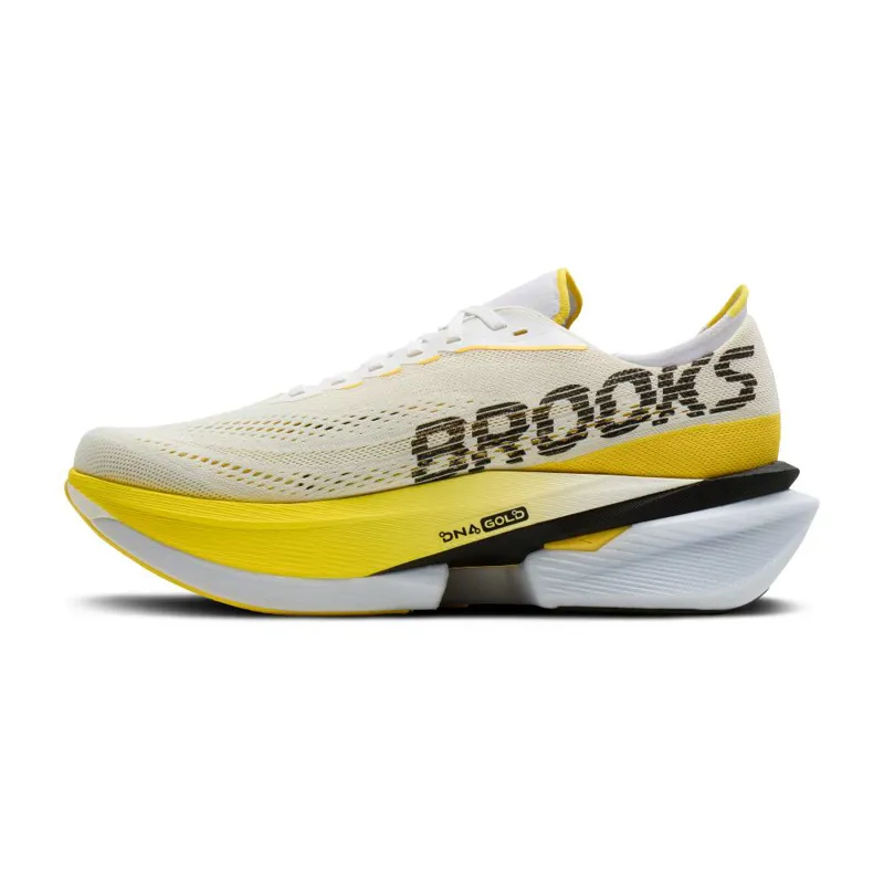 Brooks Men's Hyperion Max 4 White/Cyber Yellow/Black-1