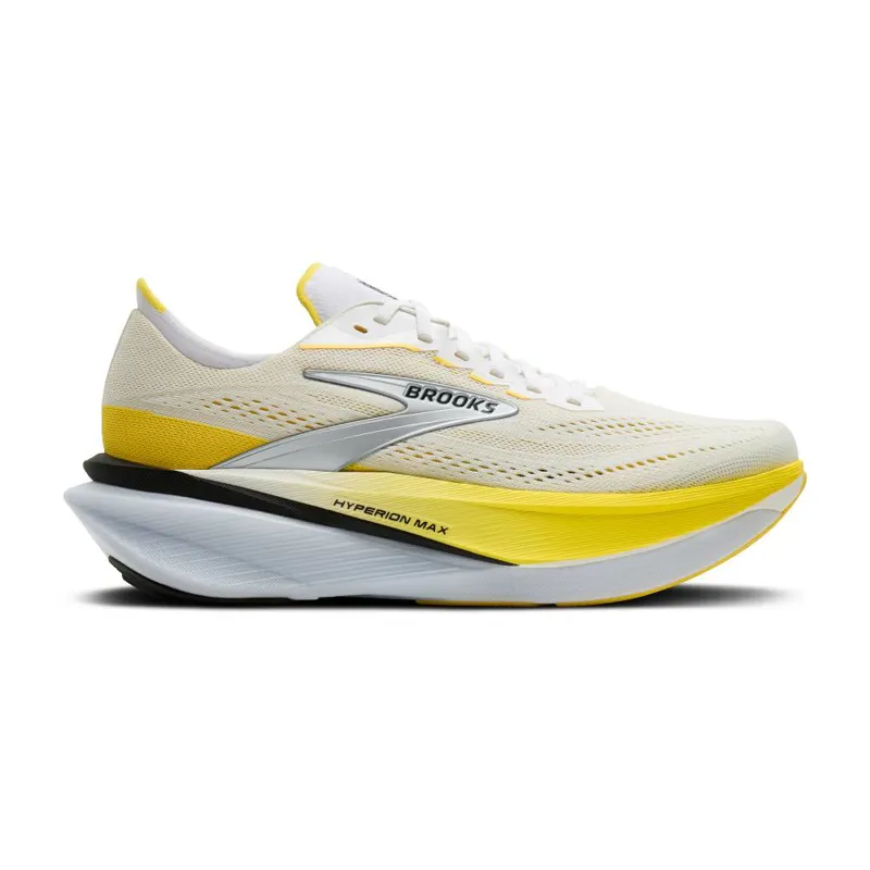 Brooks Men's Hyperion Max 4 White/Cyber Yellow/Black