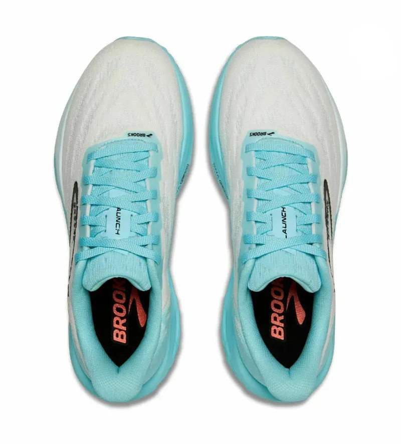 Brooks Men's Launch 11 White/Atomizer/Pink Clay-5