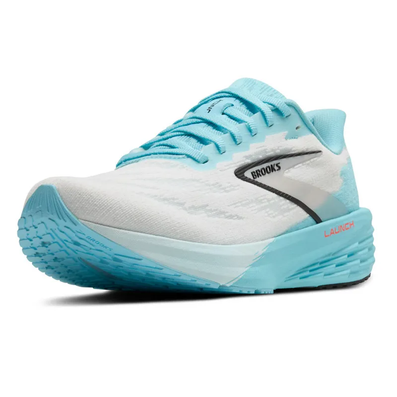 Brooks Men's Launch 11 White/Atomizer/Pink Clay-3