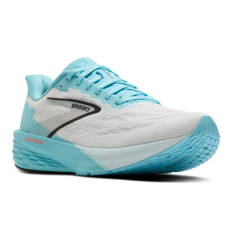 Brooks Men's Launch 11 White/Atomizer/Pink Clay-2