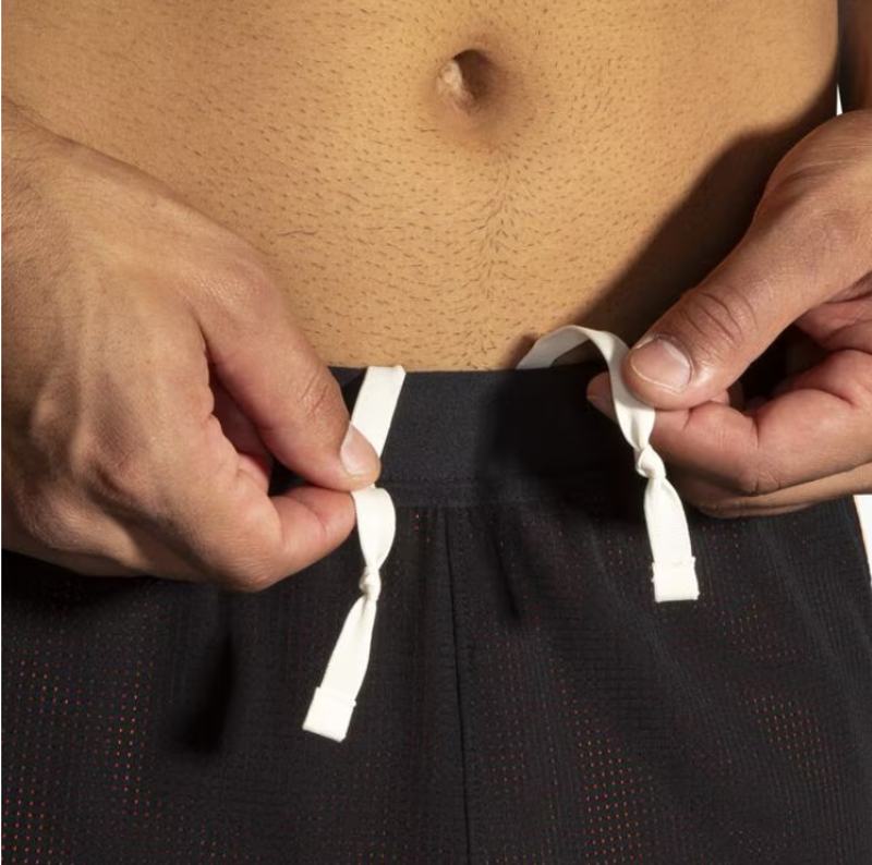 Brooks Men's Run Visible 5 2in1 Short 2.0 Black/Ecru/Fluoro Flash-10