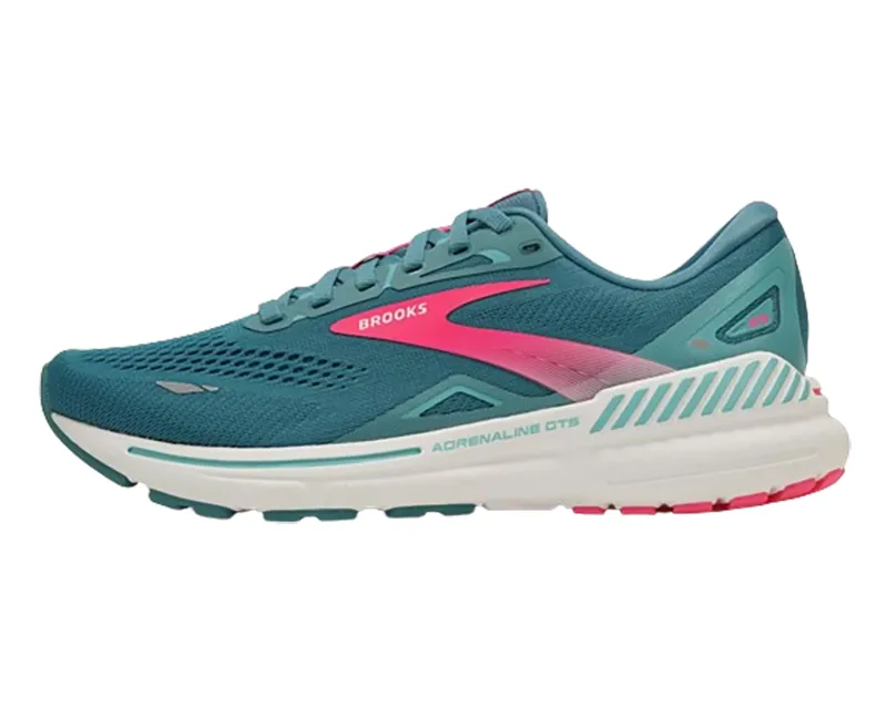 Brooks Women's Adrenaline GTS 23 Storm Blue/Pink/Aqua-1