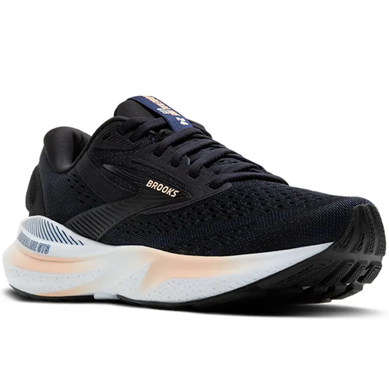 Brooks Women's Adrenaline GTS 24 Black/Peach/Peacoat-2