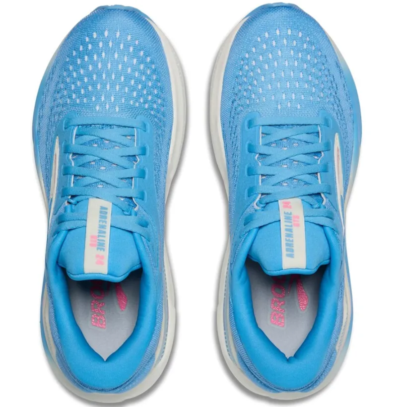 Brooks Women's Adrenaline GTS 24 Bonnie Blue/Grey/Pink-4