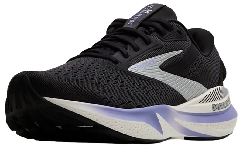 Brooks Women's Adrenaline GTS 24 Ebony/Blue Heron/Silver-4