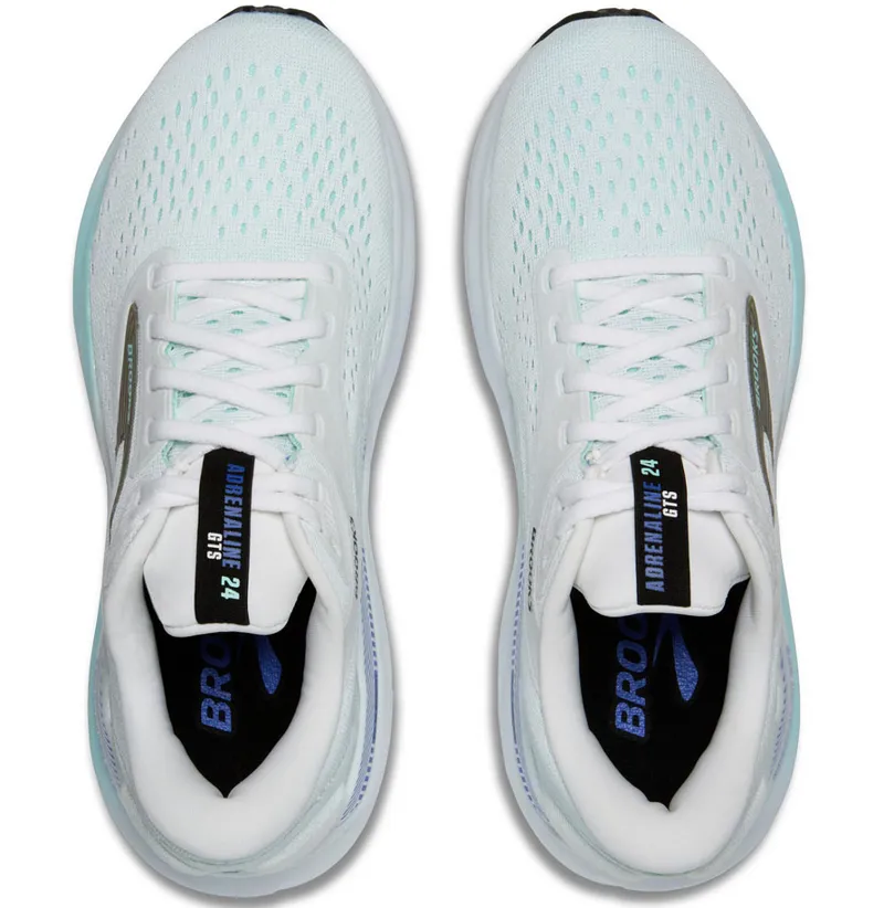 Brooks Women's Adrenaline GTS 24 White/Limpet Shell/Amparo-5