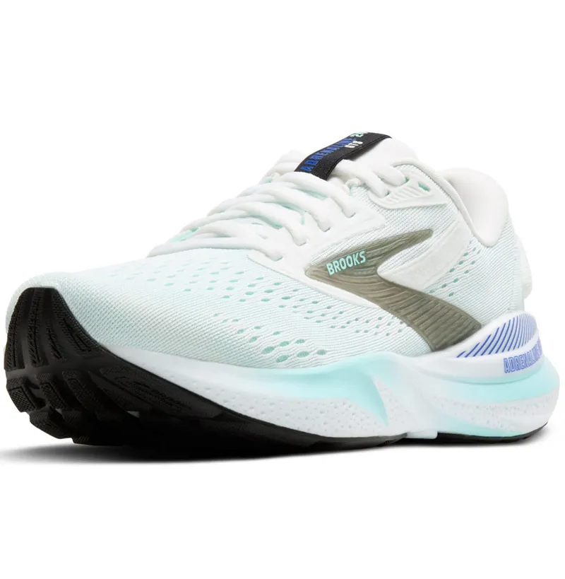 Brooks Women's Adrenaline GTS 24 White/Limpet Shell/Amparo-3