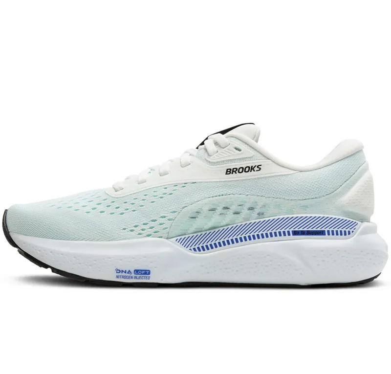 Brooks Women's Adrenaline GTS 24 White/Limpet Shell/Amparo-1