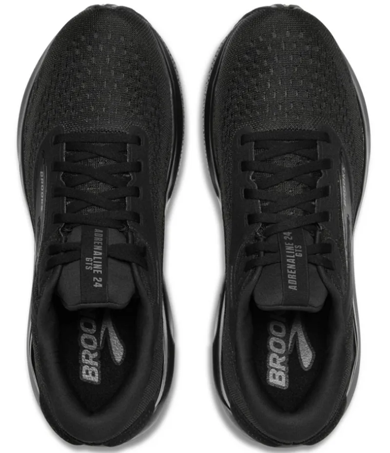 Brooks Women's Adrenaline GTS 24 WIDE - Black/Black/Ebony-5