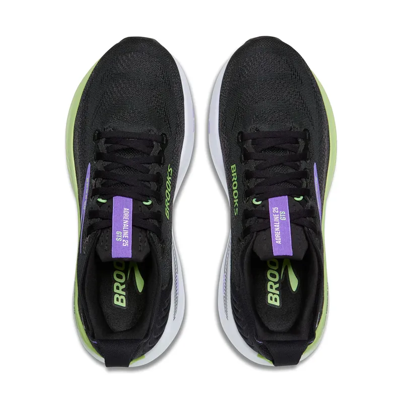 Brooks Women's Adrenaline GTS 25 Black/Blackened Pearl/Purple-6