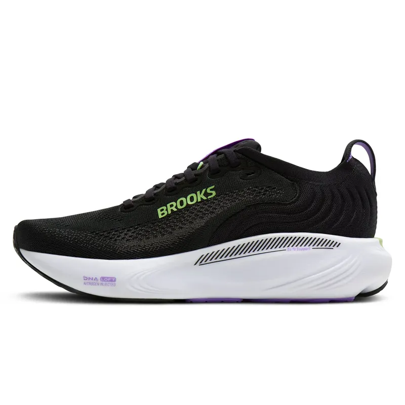 Brooks Women's Adrenaline GTS 25 Black/Blackened Pearl/Purple-2