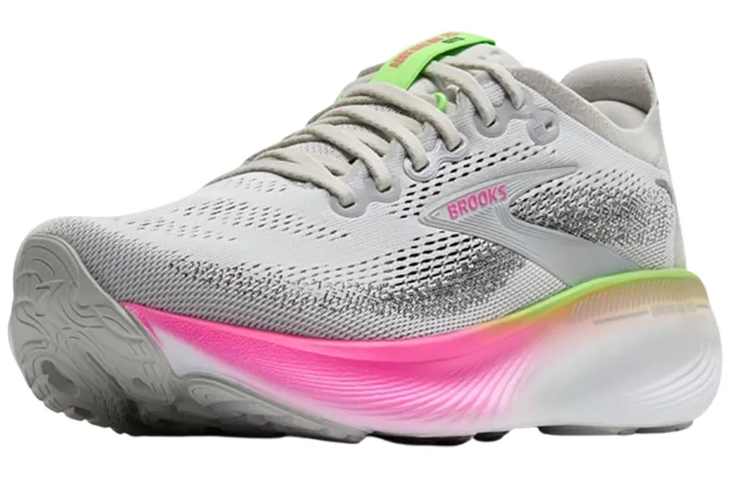 Brooks Women's Adrenaline GTS 25 Oyster/Pink/Green-3