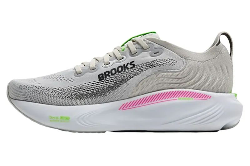 Brooks Women's Adrenaline GTS 25 Oyster/Pink/Green-1