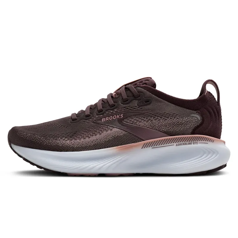 Brooks Women's Adrenaline GTS 25 Raisin/Woodrose/White-2