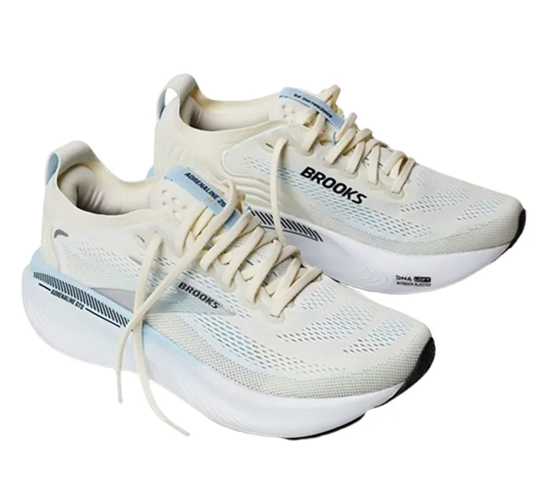 Brooks Women's Adrenaline GTS 25 Star White/Nantucket/Chrome-5