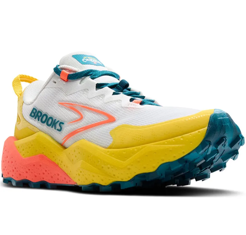 Brooks Women's Caldera 8 Blue/Quince/Flame-2