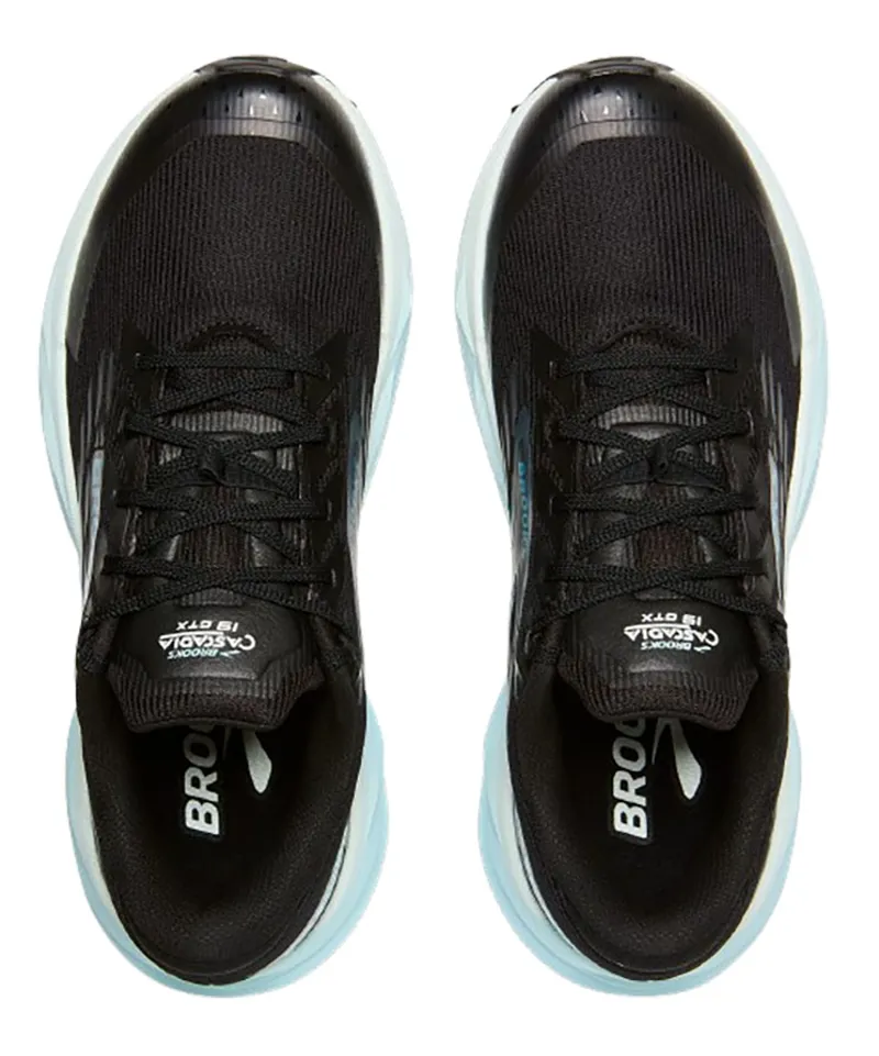 Brooks Women's Cascadia 19 GTX Black/Ebony/Blue Flower-6