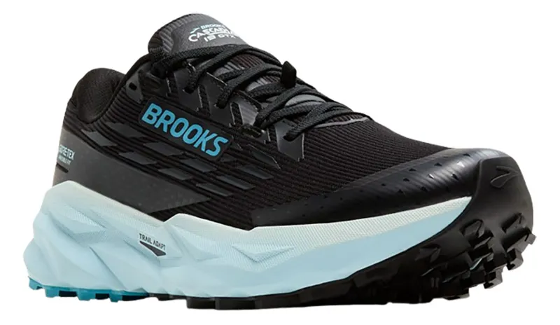 Brooks Women's Cascadia 19 GTX Black/Ebony/Blue Flower-3