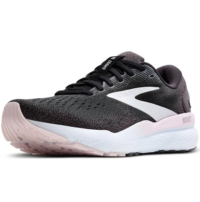 Brooks Women's Ghost 16 Black/White/Orchid Ice-3