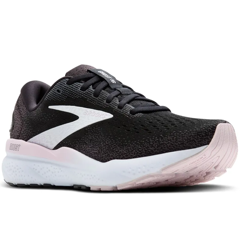 Brooks Women's Ghost 16 Black/White/Orchid Ice-2
