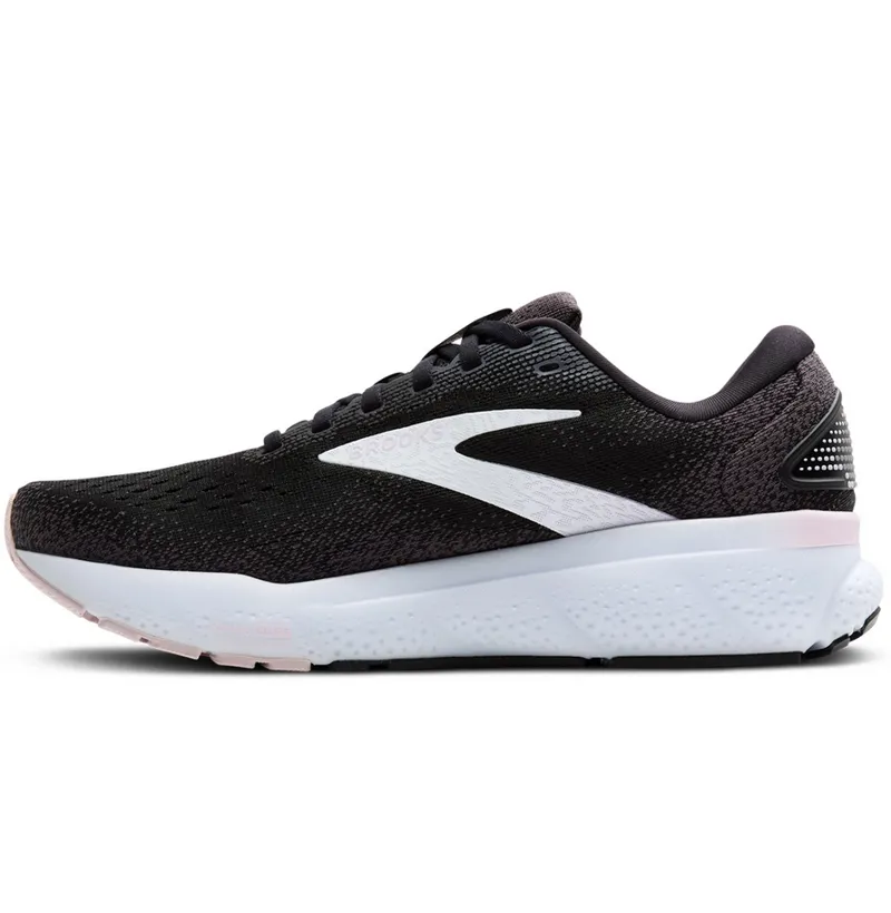 Brooks Women's Ghost 16 Black/White/Orchid Ice-1