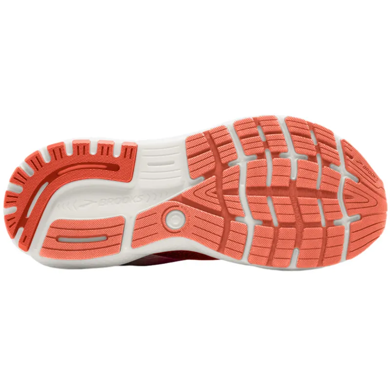 Brooks Women's Ghost 16 Coral/Desert Flower/Coconut-6