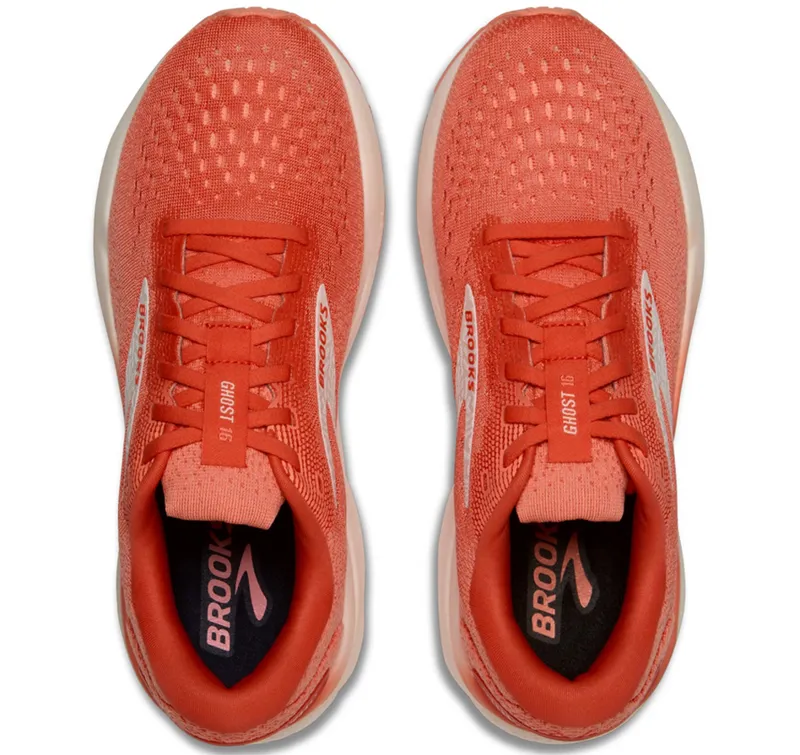 Brooks Women's Ghost 16 Coral/Desert Flower/Coconut-5