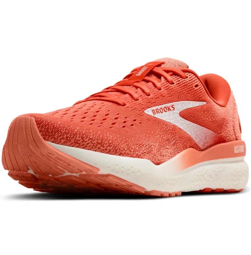 Brooks Women's Ghost 16 Coral/Desert Flower/Coconut-3
