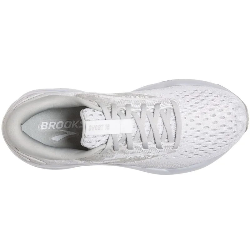 Brooks Women's Ghost 16 White/Grey-4
