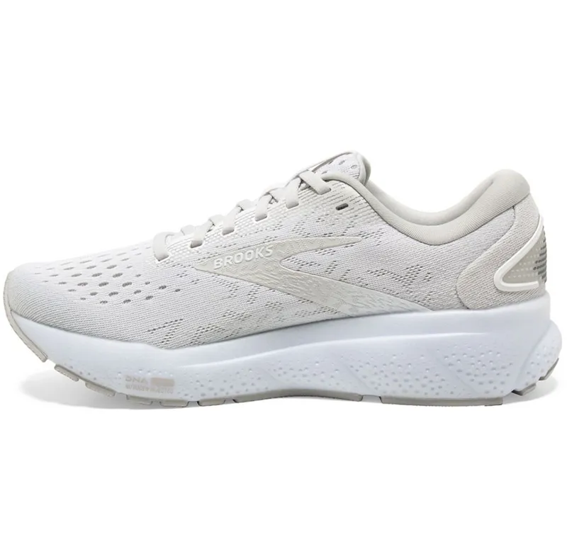 Brooks Women's Ghost 16 White/Grey-1