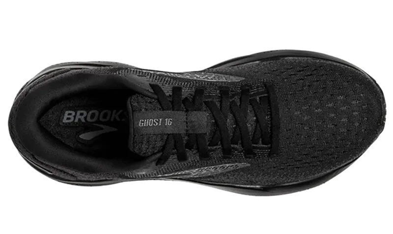 Brooks Women's Ghost 16 Running Shoes WIDE Black/Ebony-5