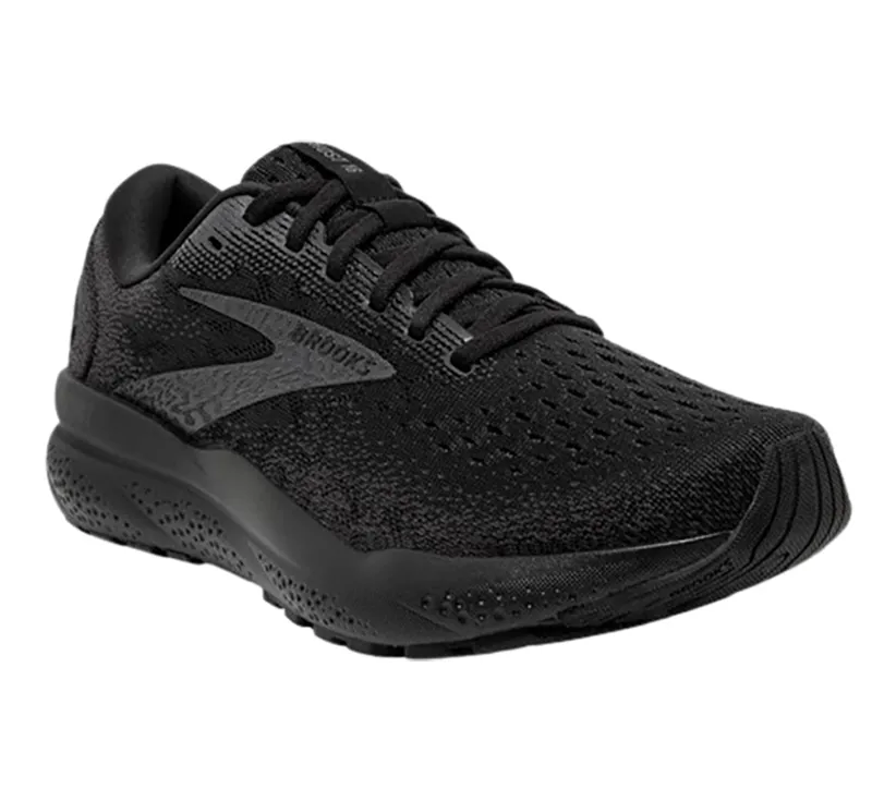 Brooks Women's Ghost 16 Running Shoes WIDE Black/Ebony-3
