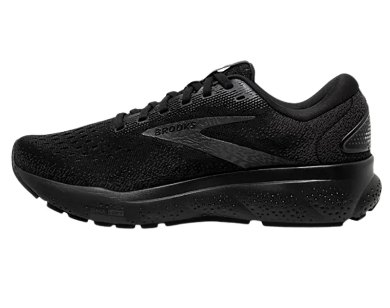 Brooks Women's Ghost 16 Running Shoes WIDE Black/Ebony-1