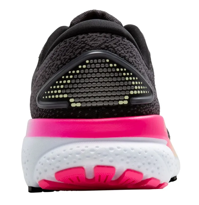 Brooks Women's Ghost 16 Running Shoes WIDE - Black/Pink-4