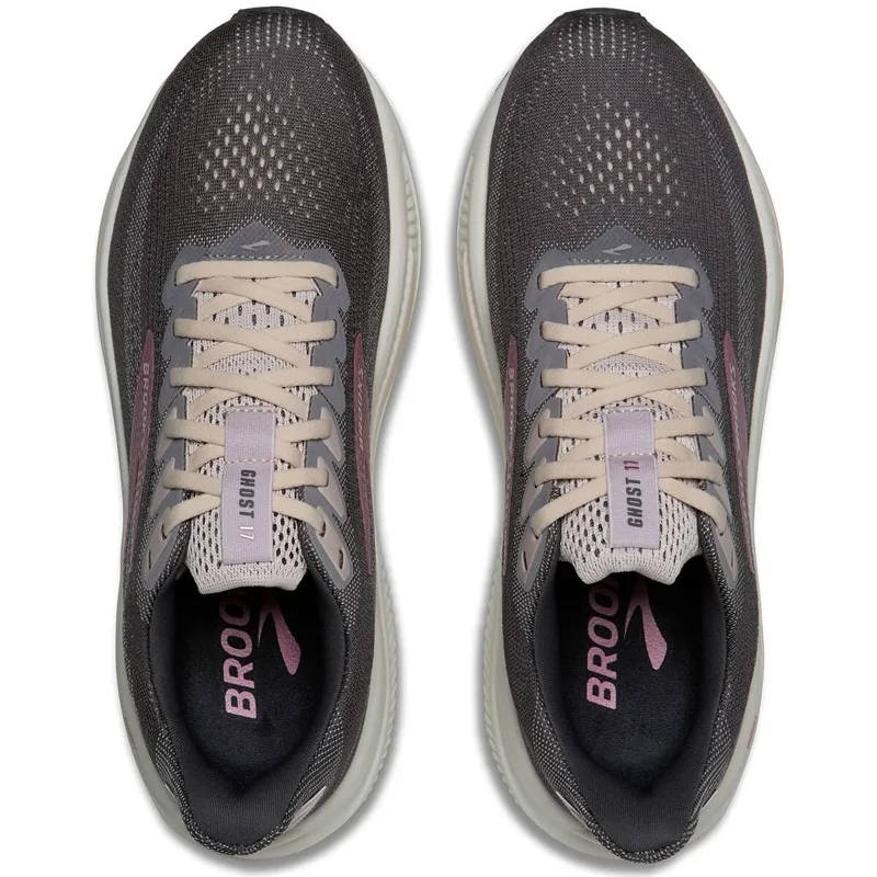 Brooks Women's Ghost 17 Poppy Seed/Pink/Bluewash-5