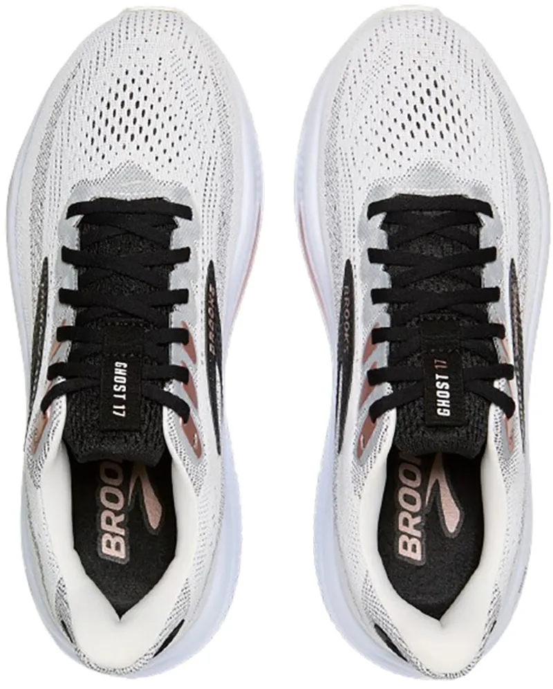 Brooks Women's Ghost 17 White/Black/Rose Gold-6