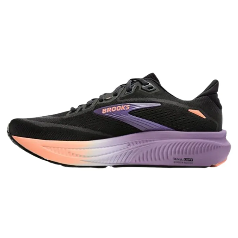 Brooks Women's Ghost 18 Black/Mulled Grape/Peach-1