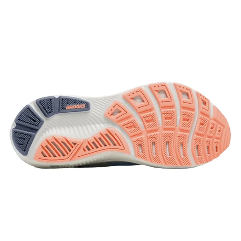 Brooks Women's Ghost 18 Star White/Cyber Peach/Grey-5