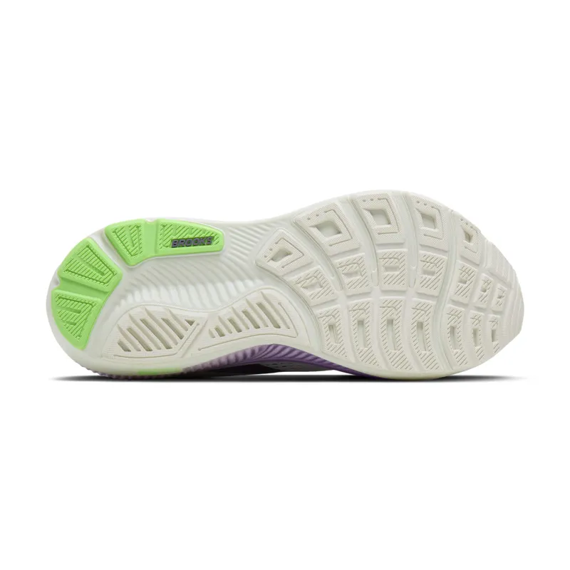 Brooks Women's Ghost 18 White/Purple Hebe/Green-6