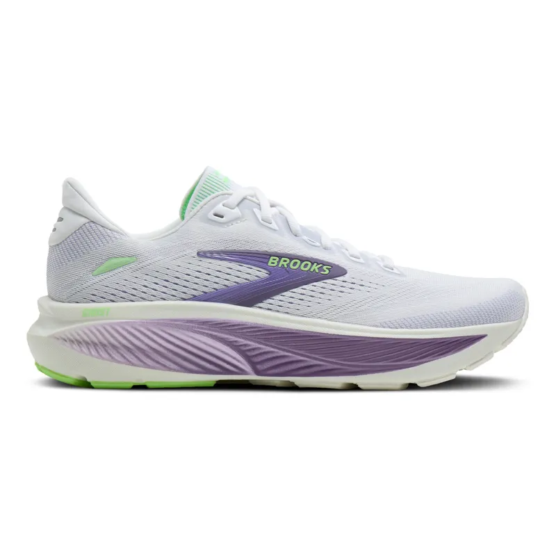 Brooks Women's Ghost 18 White/Purple Hebe/Green