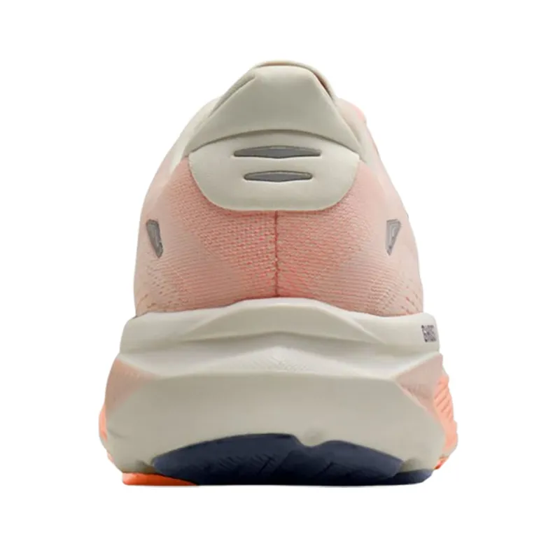 Brooks Women's Ghost 18 Wide Star White/Cyber Peach/Grey-3