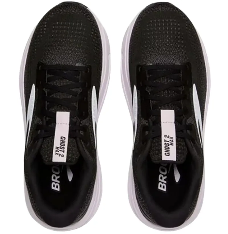 Brooks Women's Ghost Max 2 Black/White/Orchid Ice-5