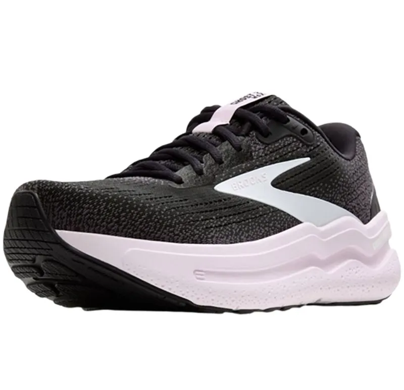 Brooks Women's Ghost Max 2 Black/White/Orchid Ice-3