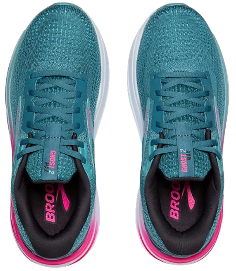 Brooks Women's Ghost Max 2 Storm Blue/Knockout Pink/Aqua-5