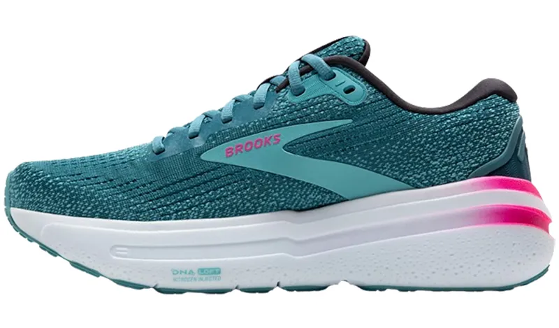Brooks Women's Ghost Max 2 Storm Blue/Knockout Pink/Aqua-1