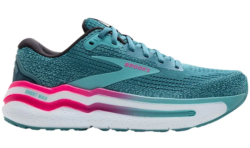 Brooks Women's Ghost Max 2 Storm Blue/Knockout Pink/Aqua