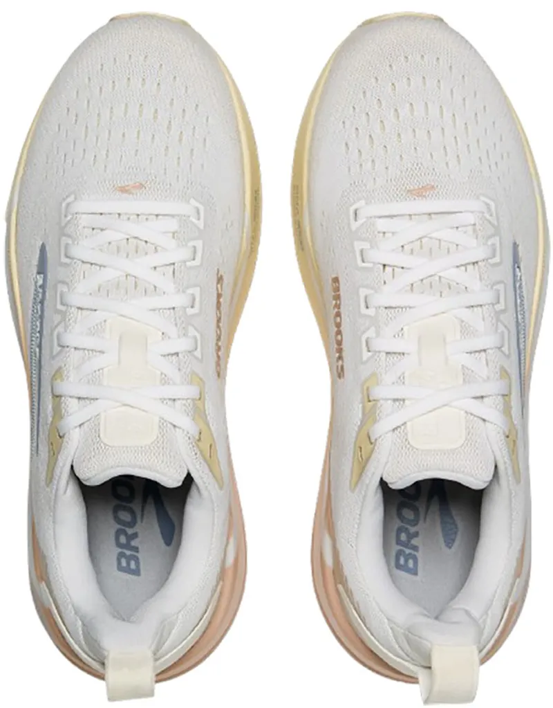Brooks Women's Ghost Max 4 White/Rose/Rutabaga-7