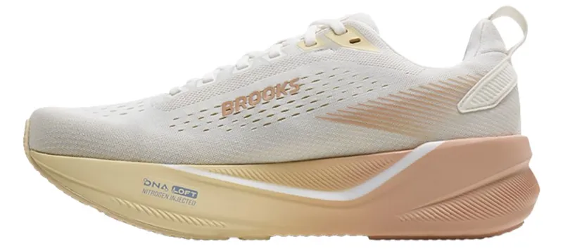 Brooks Women's Ghost Max 4 White/Rose/Rutabaga-3